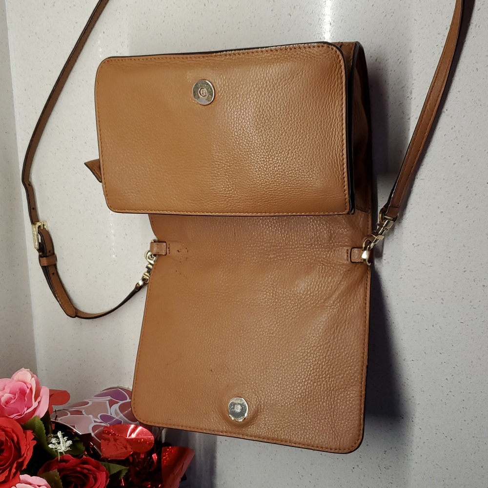 TORY BURCH Brown Leather Crossbody Bag - Picture 5 of 11